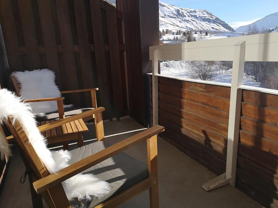 Appartement Au Pied Des Pistes Avec Parking Entierement Renove à Huez Extérieur photo